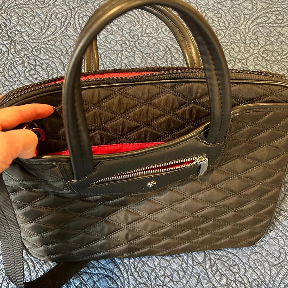 Knomo Laptop Bag - Black Quilted